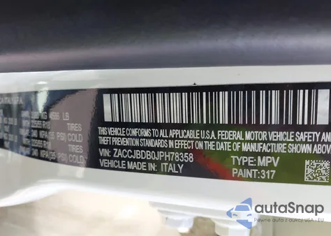 2018 Jeep Renegade Limited 4X4 из США, поврежденный, VIN ZACCJBDB0JPH78358